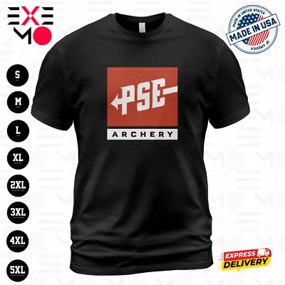 PSE Archery Logo Men's Black T-Shirt Size S-5XL • $18.99