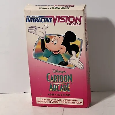 View-Master Interactive Vision Program 1989 Disney Cartoon Arcade VHS Read Desc • $25.89