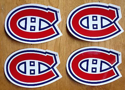 Set Of 4 Montreal Canadiens LOGO Die Cut Sticker 10 Cm X 7 Cm (bumper Car Decal) • $80.44