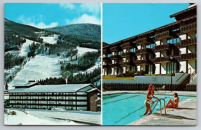 $2.99 • Buy Vintage Postcard CO Vail Holiday Inn Pool Snow Pretty Girls -3546