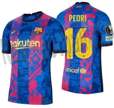 Nike Pedri Fc Barcelona Uefa Europa League Third Jersey 2021/22 • $199.99