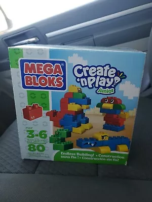 Mega Bloks 80 Piece Set Create N Play Junior New In Box 2012 • $21.37