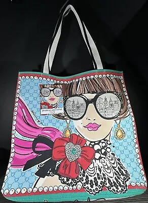 Brighton Sparkle And Shine Tote By Tom Clancy Multi Color Large Canvas New W/Tag • $38