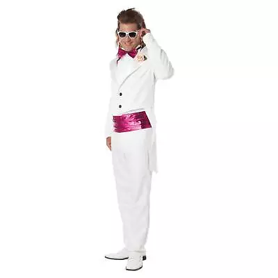 Adult White Suit 80's Prom Date Mens Costume • $48.92
