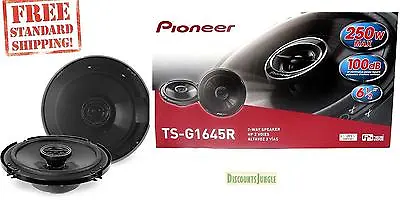 PAIR Pioneer TS-G1620F TS-G1645R 2-Way 6.5  Car Speaker 300W 6 1/2 Inch  • $44.90