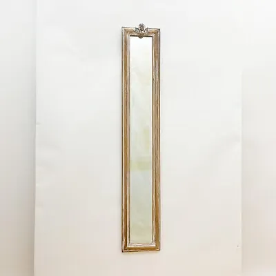 Brown Wall Mirror Slim Design | Washed | 109cm Tall | 13cm Wide | 3cm Depth • £49.99