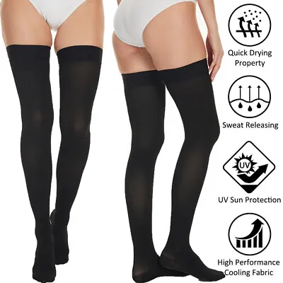 Compression Socks Men Women Thigh High Stockings Edema Diabetics Varicose Veins • $15.56