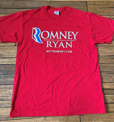 Ohio Mitt Romney GOP Republican Party 2012 Campaign Shirt Size L Buckeye Blitz • $5.90