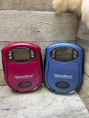 2x HASBRO 2003 Video Now Personal Mini Disc Players Tested Working! • $29.99