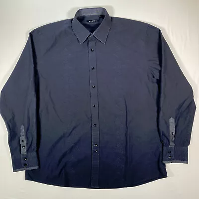 ZAGIRI Mens Shirt Size XL Blue Long Sleeve Button Up Floral • $5.73