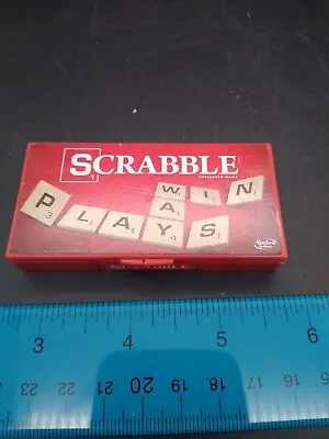 Miniature Scrabble Hasbro Game 2021 Travel Size Magnetic Tiles  • $7.50