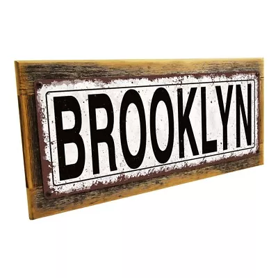 Brooklyn Metal Sign; Wall Decor For Home And Office • $29.99