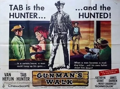 Gunman's Walk Starring Tab Hunter  Van Heflin Gloria Victor • £3.40