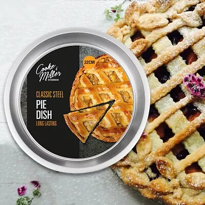 £5.66 • Buy 8  ROUND NON STICK CAKE TIN Pastry Pizza Pie Tart Quiche Oven Baking Dish Pan
