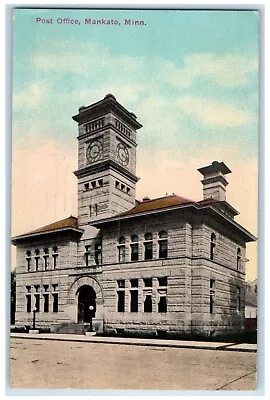 1913 Post Office Exterior Building Mankato Minnesota MN Antique Vintage Postcard • $29.95