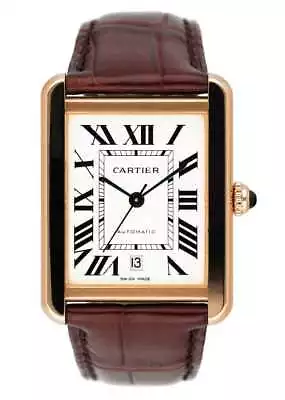 Cartier Tank Solo W5200026 18K Rose Gold Mens Watch • $6298.95