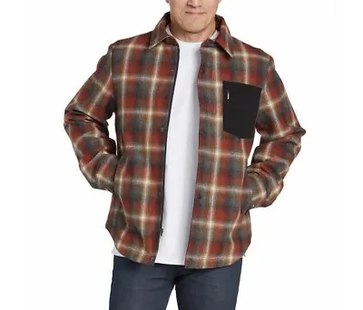 Pendleton Men’s Wool Blend Shirt Jacket - RED  Small FREE SHIPPING • $56