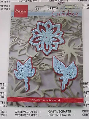 Marianne Craftable Dies -  Flower And Leaves   Lr0156  For Cards & Scrapbook • $15.50