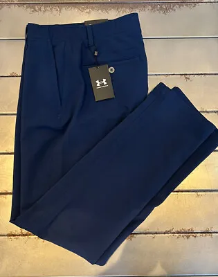 Under Armour Mens UA Golf Pants - Midnight Navy  (36x30) Straight Leg - NEW • $35