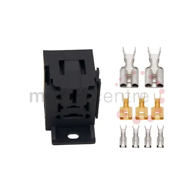 MAXI 5 Pin Relay Base Interlocking Holder With Mounting Bracket And Terminals • $4.03