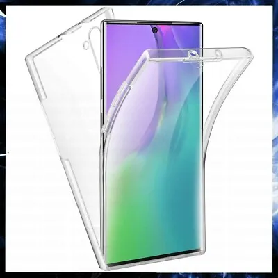 For SAMSUNG GALAXY NOTE 10 360° CLEAR CASE FRONT AND BACK TPU SILICONE COVER • $9.76