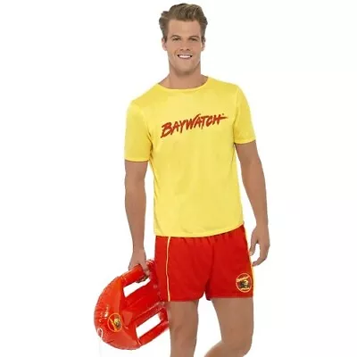 Mens Licensed Baywatch Beach Lifeguard Fancy Dress Costume By Smiffys • £29.99