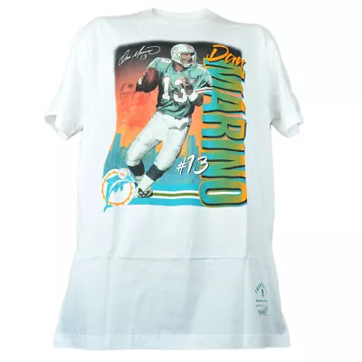 $18.36 • Buy NFL Mitchell & Ness Throwbacks Miami Dolphins Dan Marino #13 White Tshirt Tee
