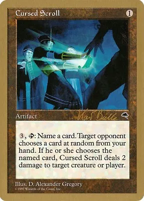 Cursed Scroll KB 1x  MtG World Championship Decks 1999 SP/NM • $3.95