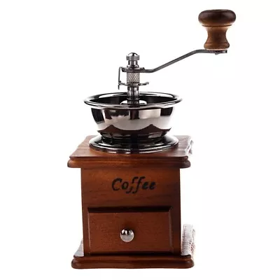 Manual Coffee Grinder Wood / Metal Hand Mill Spice Mill (wood Color) N5R42354 • $21.77