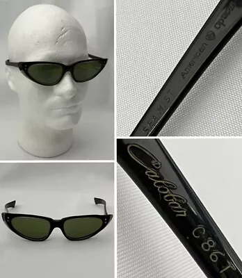 Vintage Rare American Optical AO Sea Mist Calobar C86T Cateye Womens Sunglasses • $85.47