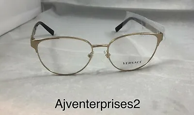Versace Brushed Pale Gold Women's Optical Mod.1238/1339 • $195