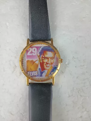 Vintage 1992 Authentic Elvis Presley Stamp Watch Not Running Untested Very Nice • $9.99