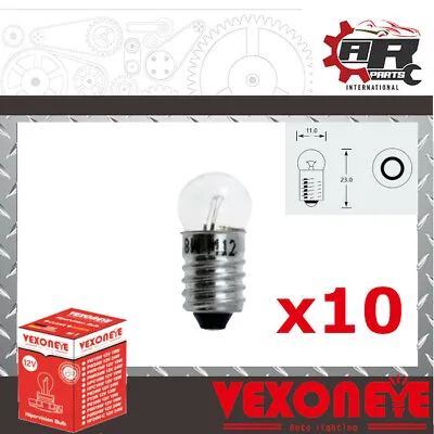 Light Bulb - 12v 2.2w 987 G11 E10 MES - Screw In - Dash Indicator Panel   X10 • £4.98