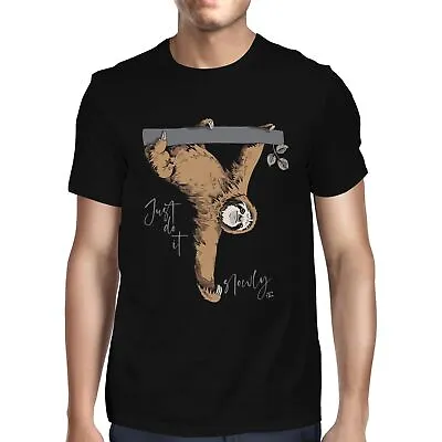 £8.99 • Buy 1Tee Mens Just Do Things Slowly Sloth  T-Shirt
