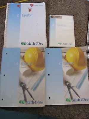 Math U See Steven Demme EPSILON Teacher Instruction Manual Tests Student DVD SET • $49.99