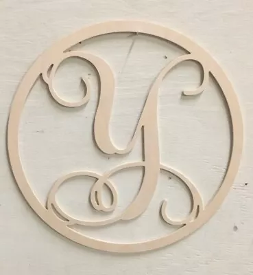 Custom Wood Vine Letter Round Monogram CNC Metal Art CHOOSE YOUR LETTER AND SIZE • $19.99