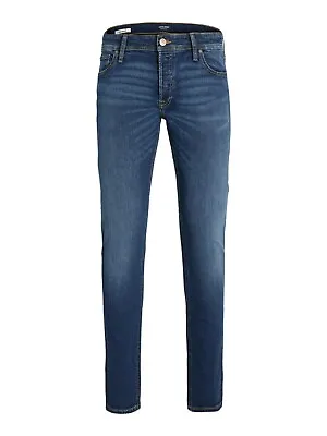 Mens Slim Fit Jeans Jack & Jones Glenn Denim Stretch Pants New Casual Trousers • £24.99