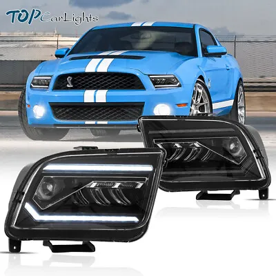 VLAND Full LED Projector Headlights For 2005-2009 Ford Mustang W/Sequential • $499.99