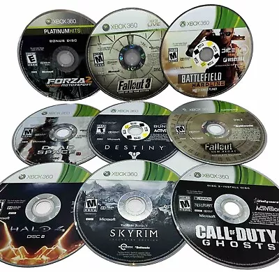 Lot Of 9 Microsoft Xbox 360 Games Disc Only Read Description 3 Bonus Discs • $9