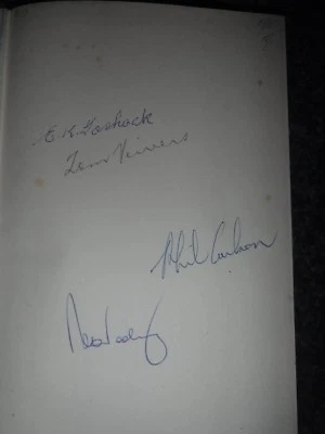 $40 • Buy Cricket Book Signed By Ern Toshack And 3 Other Test Match Players