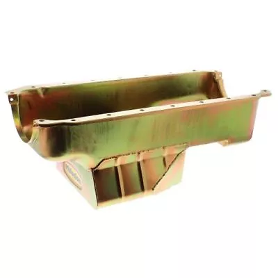 Milodon 30936 Oil Pan Steel Gold Iridite 7 Qt For Mopar Small Block 318/340 • $486.20