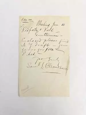 Mark Twain Autograph Letter Signed Als / 1872 • $2500