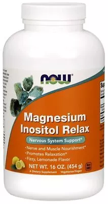 NOW Foods Magnesium Inositol Relax Powder - 454g • £27.88