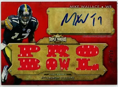 2012 Topps Triple Threads Mike Wallace Auto Jersey 8/18 #TTAR-31 • $22.99