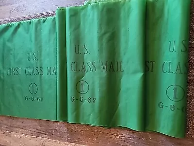 Post Office US 1967 First Class Mail UNUSED Sacks Bag Green USPS RARE 19 FT ROLL • $149.99