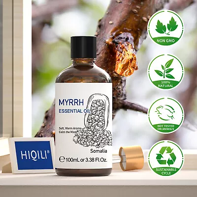 HIQILI Myrrh Essential Oil 100% Pure Natural Aromatherapy Diffuser Hair Massage • $6.31