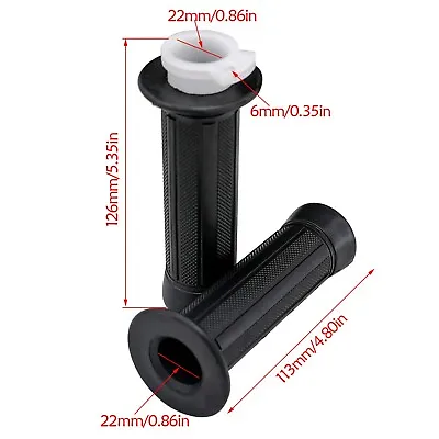 Pair Twist Throttle Hand Grips + Tube For Motorized Bicycle Push Bike 47-80cc • $10.86