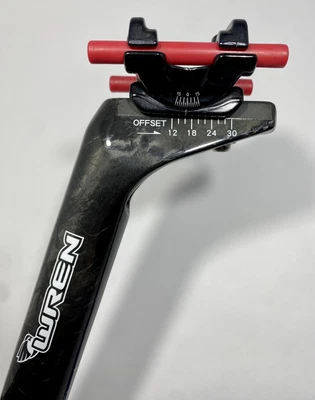 $139 • Buy Wren No-Nonsense Carbon Fiber Seatpost 850 Series Adjustable Setback Post 27.2mm