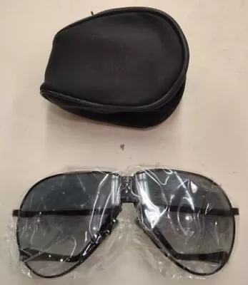 Vintage Fold-able Folding Sunglasses With Black Zip Up Case New • $11.40