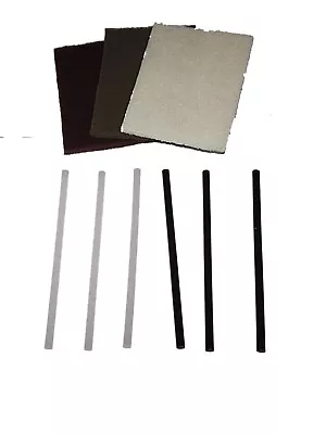 3 Black + 3 Clear P-Tex PTex Rods P Tex Ski Snowboard Base Repair +buffing Pads  • $12.99